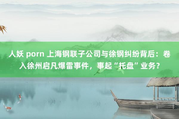 人妖 porn 上海钢联子公司与徐钢纠纷背后：卷入徐州启凡爆雷事件，事起“托盘”业务？