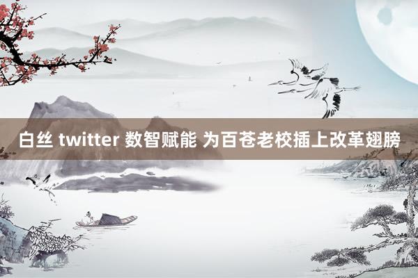 白丝 twitter 数智赋能 为百苍老校插上改革翅膀