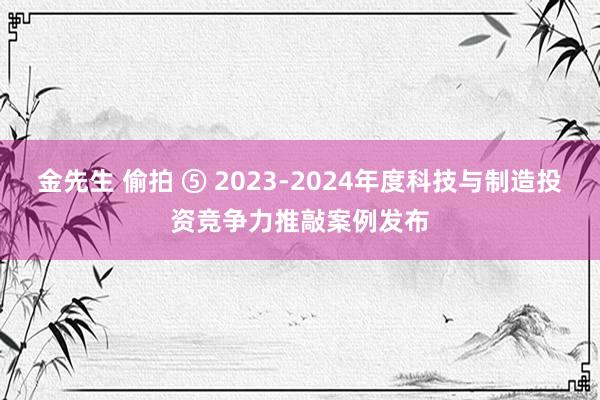 金先生 偷拍 ⑤ 2023-2024年度科技与制造投资竞争力推敲案例发布