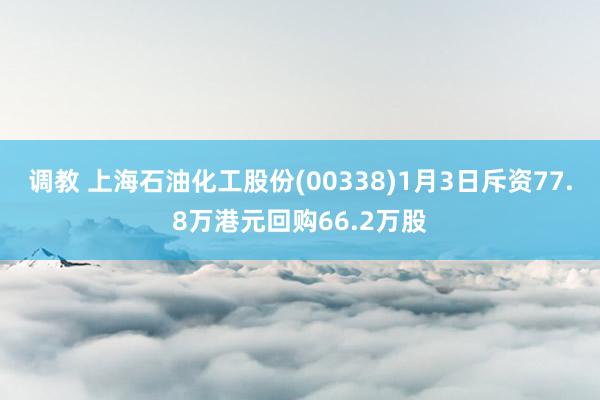 调教 上海石油化工股份(00338)1月3日斥资77.8万港元回购66.2万股