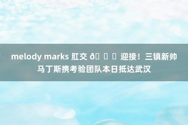 melody marks 肛交 👏迎接！三镇新帅马丁斯携考验团队本日抵达武汉