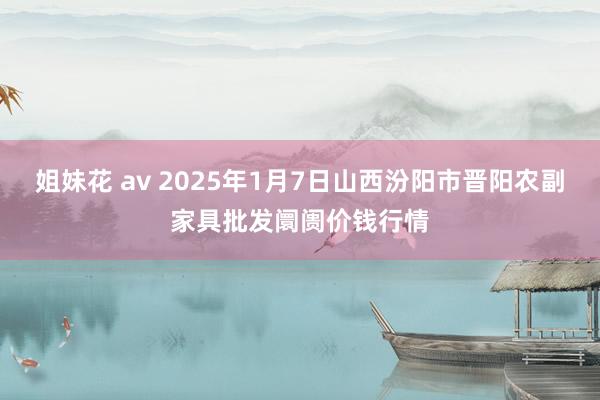 姐妹花 av 2025年1月7日山西汾阳市晋阳农副家具批发阛阓价钱行情