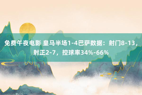 免费午夜电影 皇马半场1-4巴萨数据：射门8-13，射正2-7，控球率34%-66%