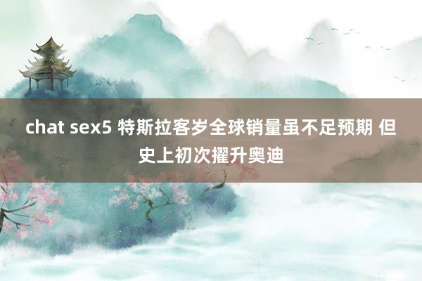 chat sex5 特斯拉客岁全球销量虽不足预期 但史上初次擢升奥迪